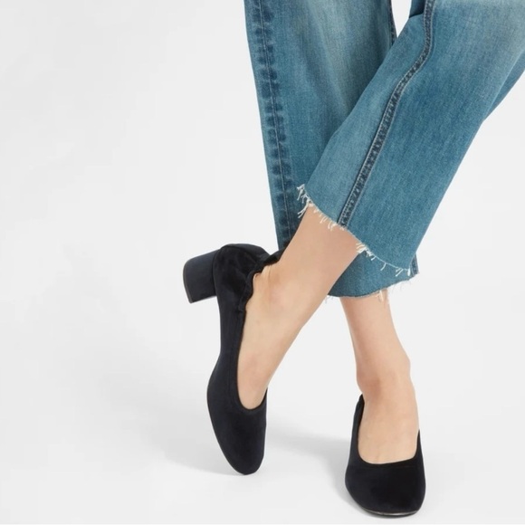 EVERLANE The Day Heel Velvet - Size 6 - black - Picture 1 of 10